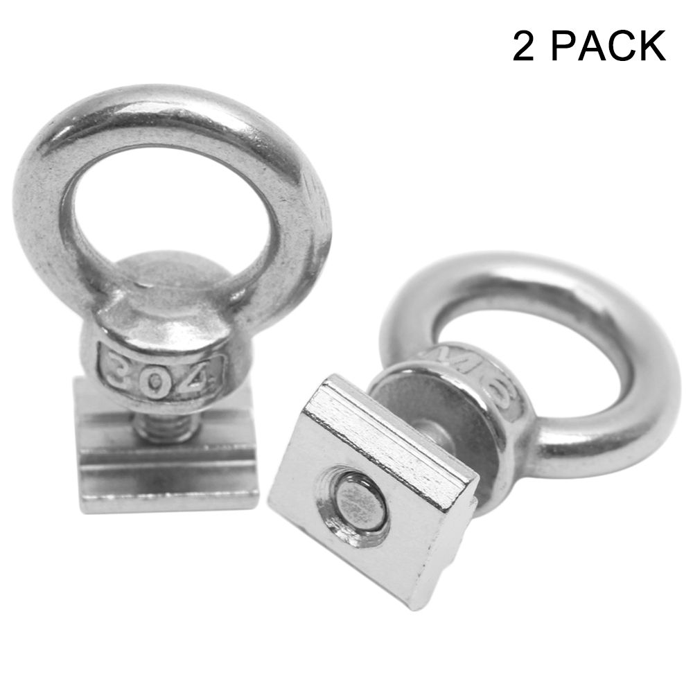 2 Pack Kayak Track Mount Tie Down Eyelet For Bungee Cord