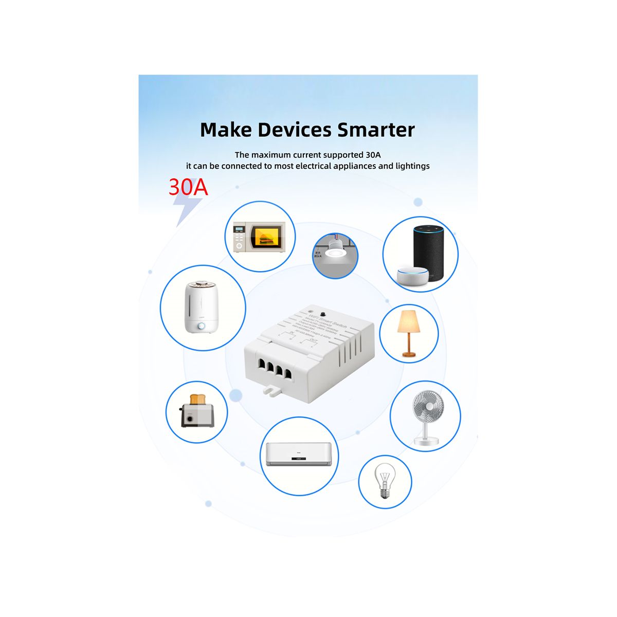 Tuya Smart WiFi Switch DIY Timer AC 85-265V WiFi Wireless