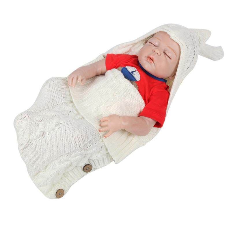Winter Autumn Baby Sleeping Bag Kids Toddler Warm Sleeping Bag Wool Knit Thick Quilt Beige