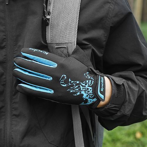 Motorcycle Gloves For Men Women Riding Cycling Biker Moto Racing Gloves（Blue）