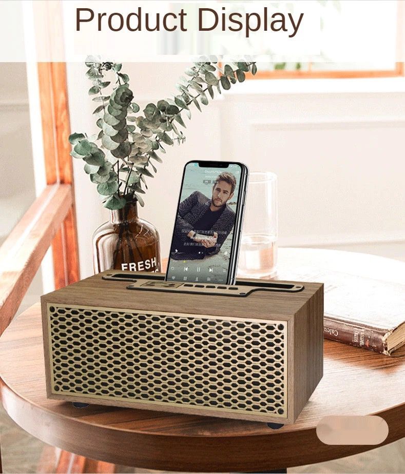 Wooden Wireless Home Subwoofer Bluetooth Speaker