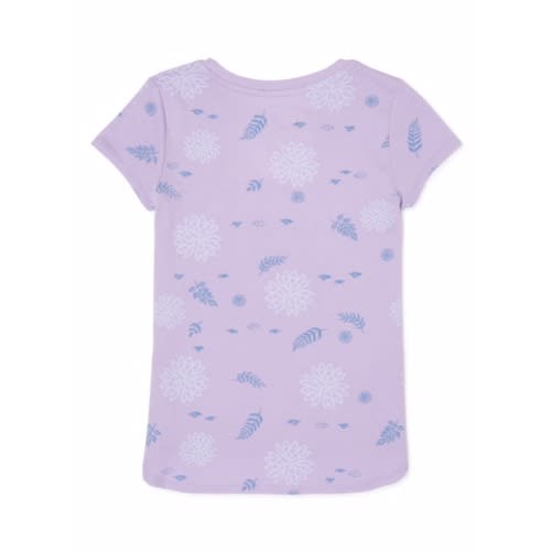 Frozen 2 - Short Sleeve Graphic T- Shirt - Lilac