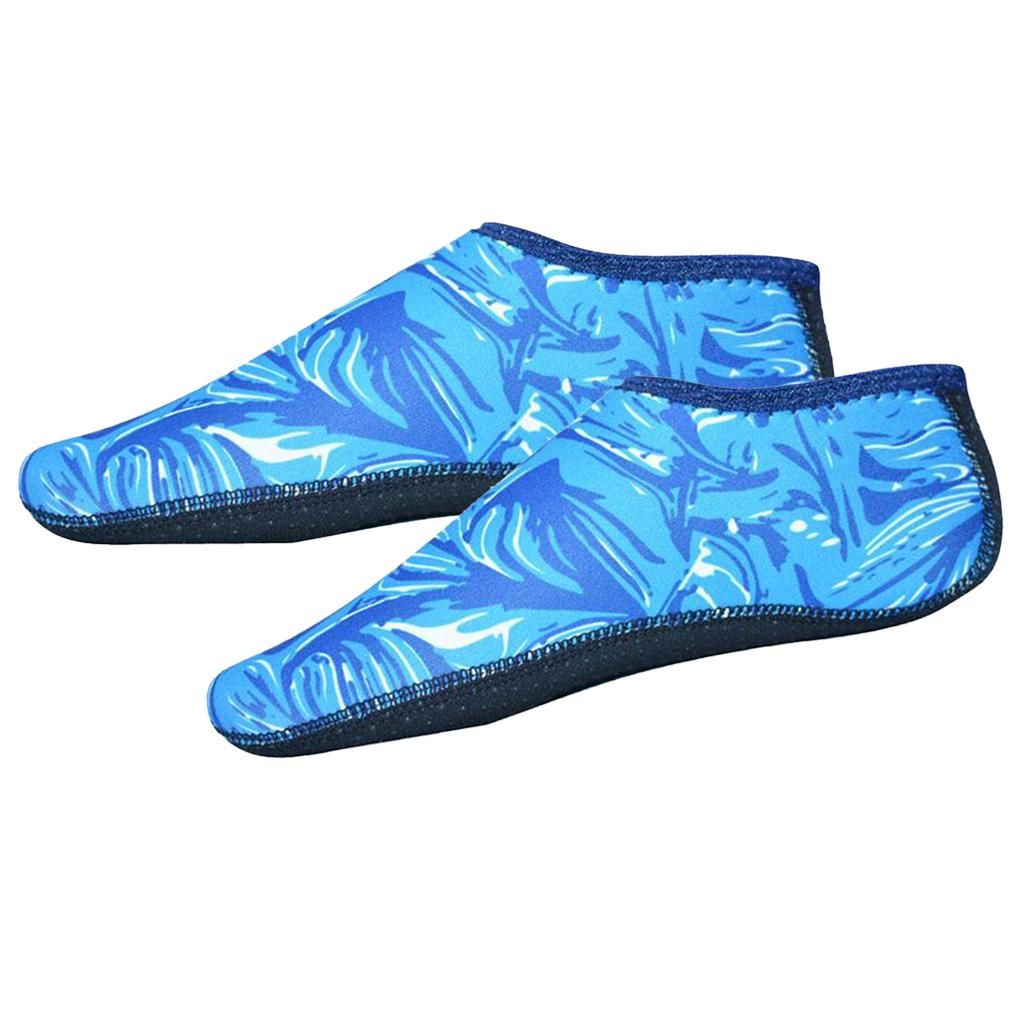 Soft Water Shoes Ultralight Diving Socks Slip  Blue XS