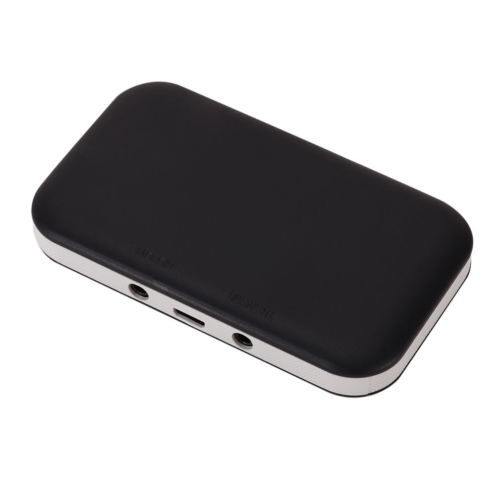 B6 Bluetooth-Compatible Transmitter Receiver Wireless Audio Adapter For PC TV Headphone Car With 3.5mm AUX Music Receiver Sender Black