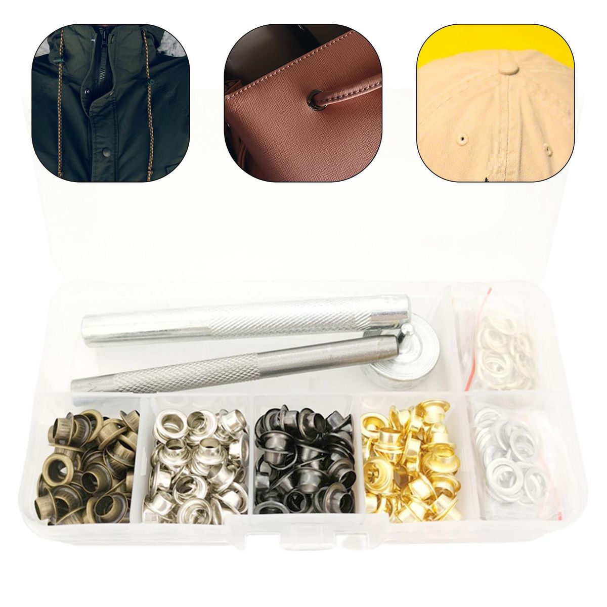 Copper Setting Punch Tool  Clothes Fabric Leather 200 Sets