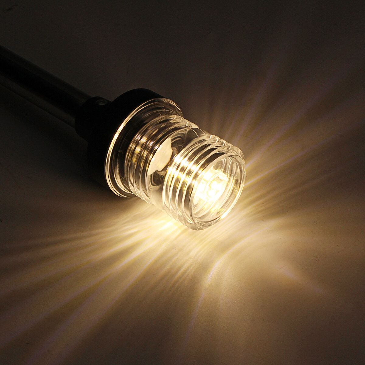 12V-24V LED Navigation Pole Lights Marine Boat Pontoon Stern Anchor Fixed Base