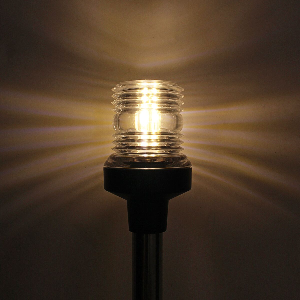 12V-24V LED Navigation Pole Lights Marine Boat Pontoon Stern Anchor Fixed Base