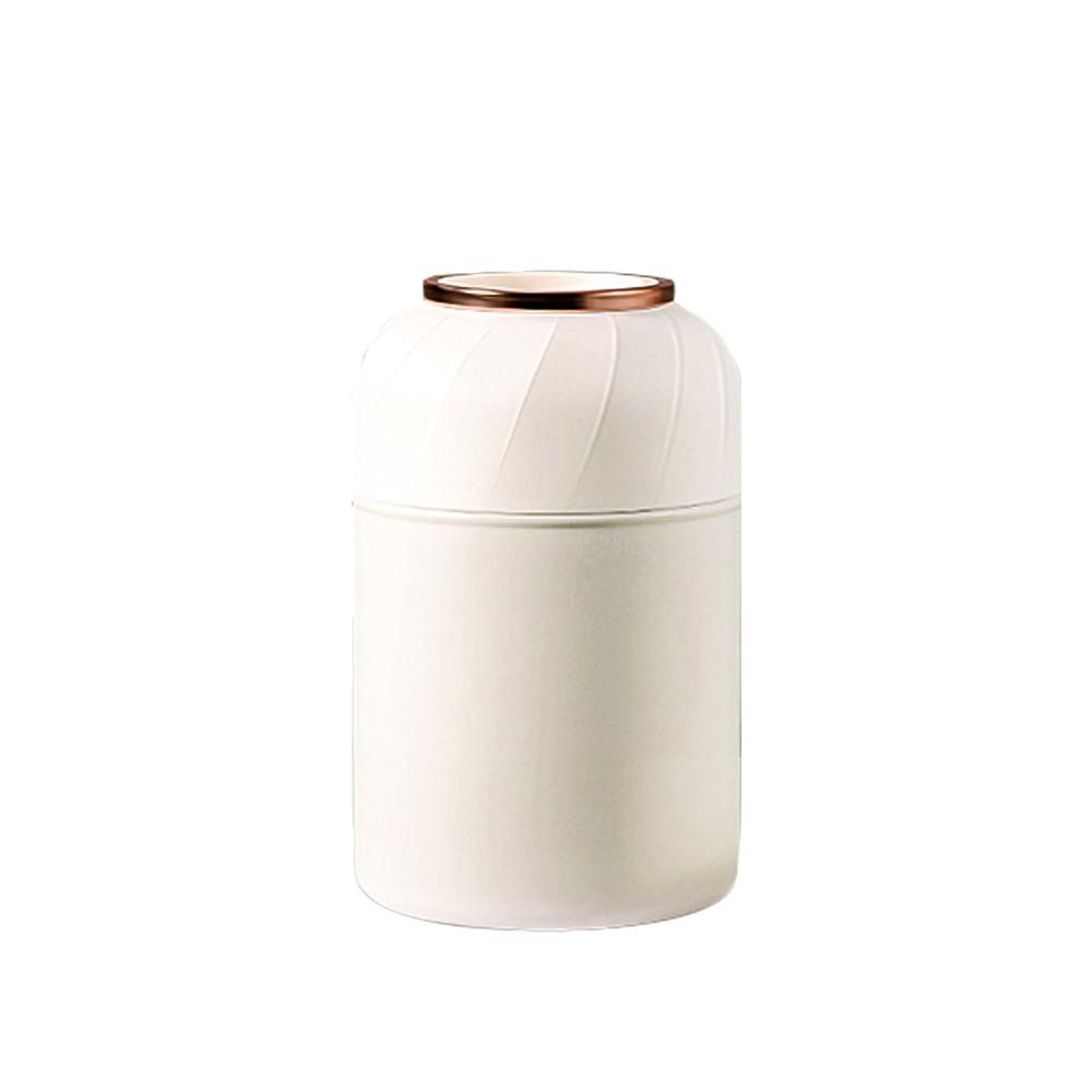 Large Capacity Baby Food Jar Stainless Steel Vacuum Insulated Kids Food Jar for Hot or Cold Food Leak Proof Kids Thermos, 1050ml Capacity & White