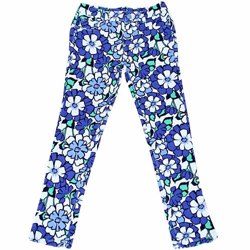 Blue Floral Jeggings