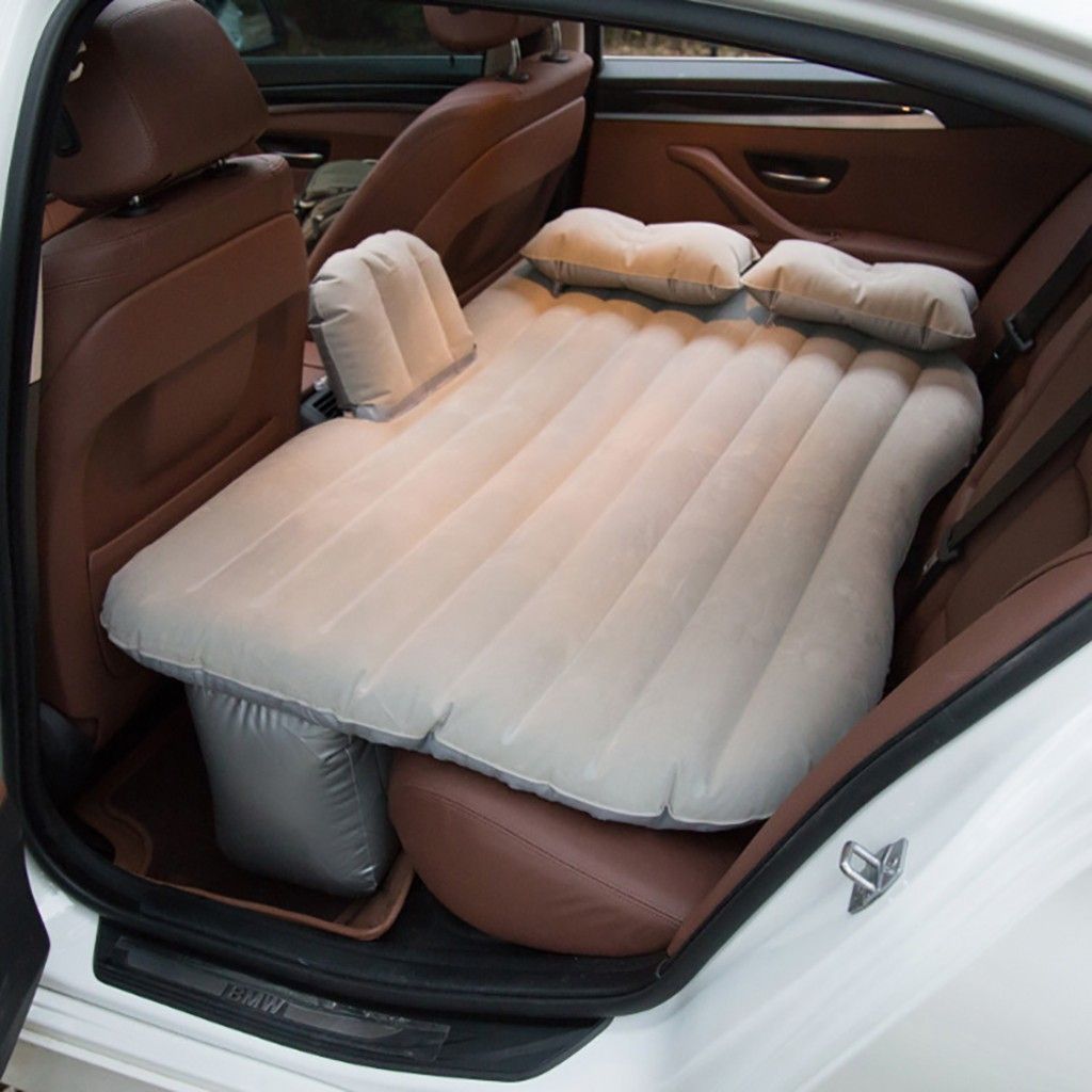 Inflatable Car Air Mattress Camping Inflation Bed Travel Air Bed Car Back Seat