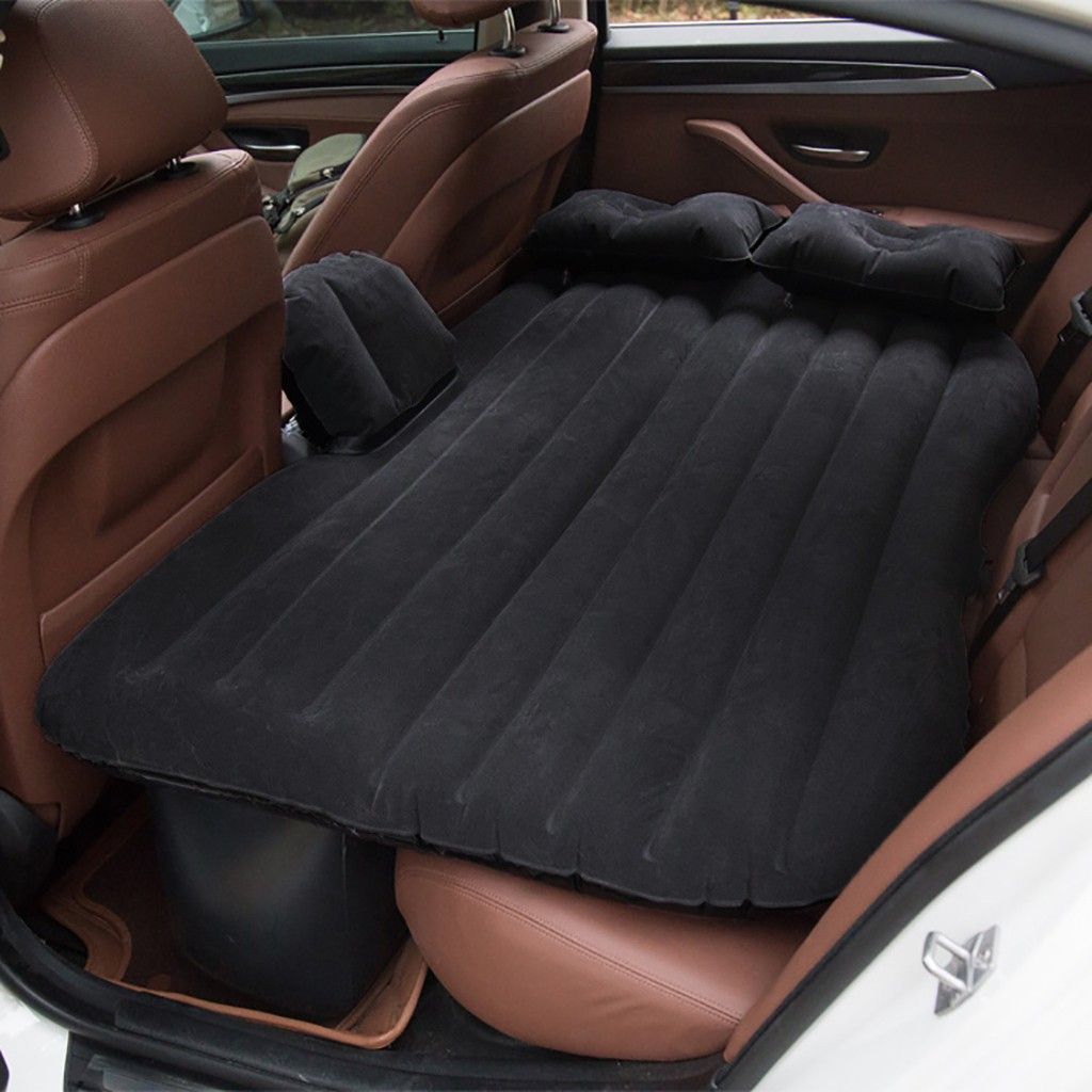 Inflatable Car Air Mattress Camping Inflation Bed Travel Air Bed Car Back Seat