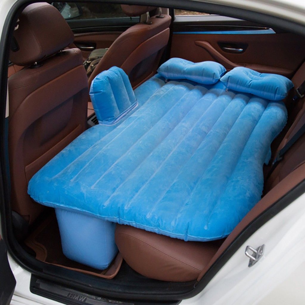Inflatable Car Air Mattress Camping Inflation Bed Travel Air Bed Car Back Seat