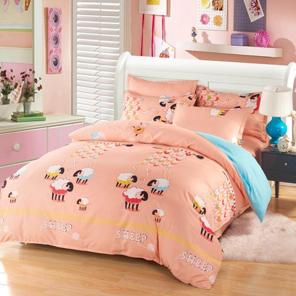 3PCS Duvet Cover With Pillow Case & Flat Sheet Bedding Set 1.2m Sweater Sample (1.2 Three Piece Set)