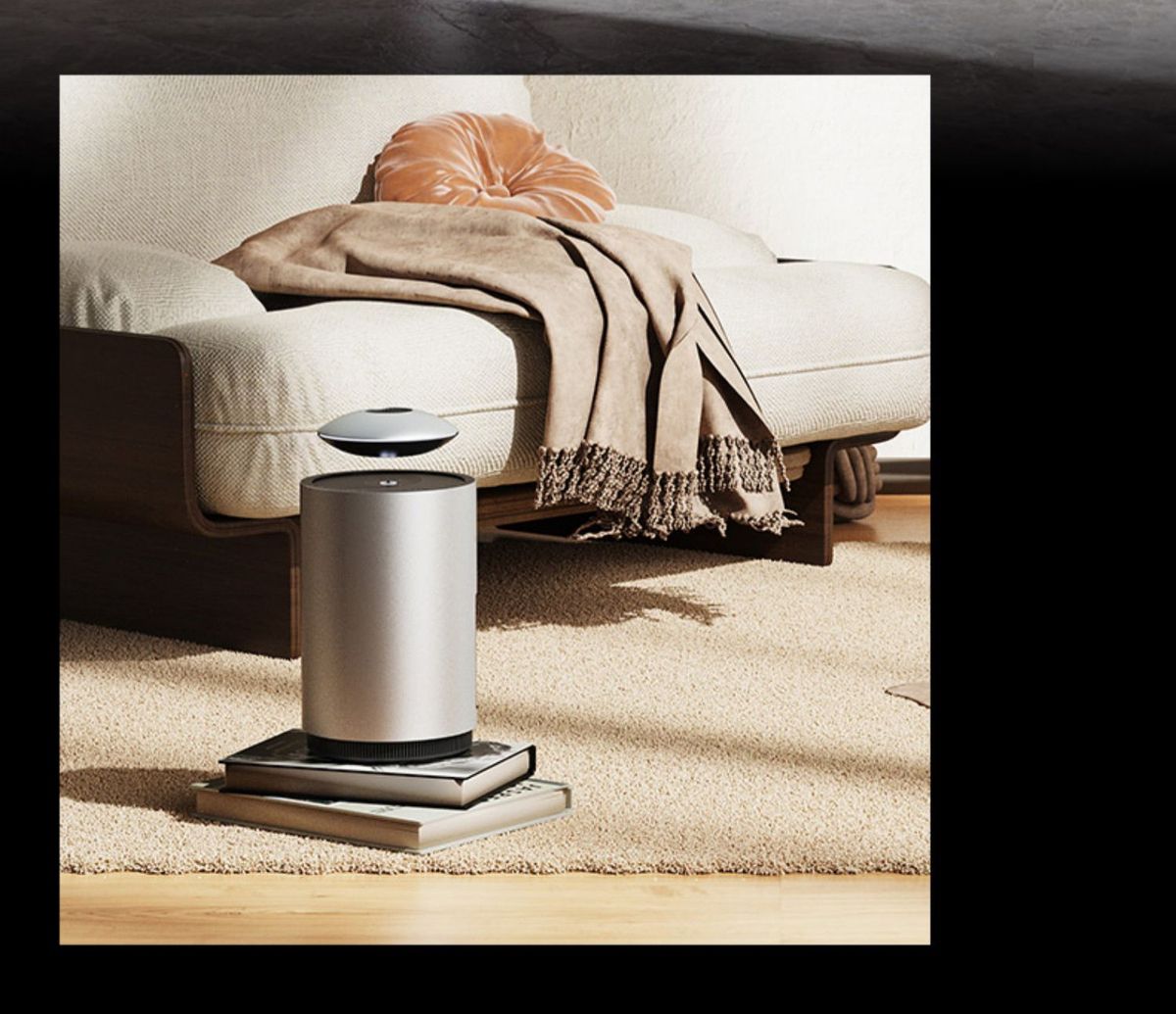 A/VSONIC Mars Maglev UFO Auto Lift Home Desktop Wireless Bluetooth Speaker Grey
