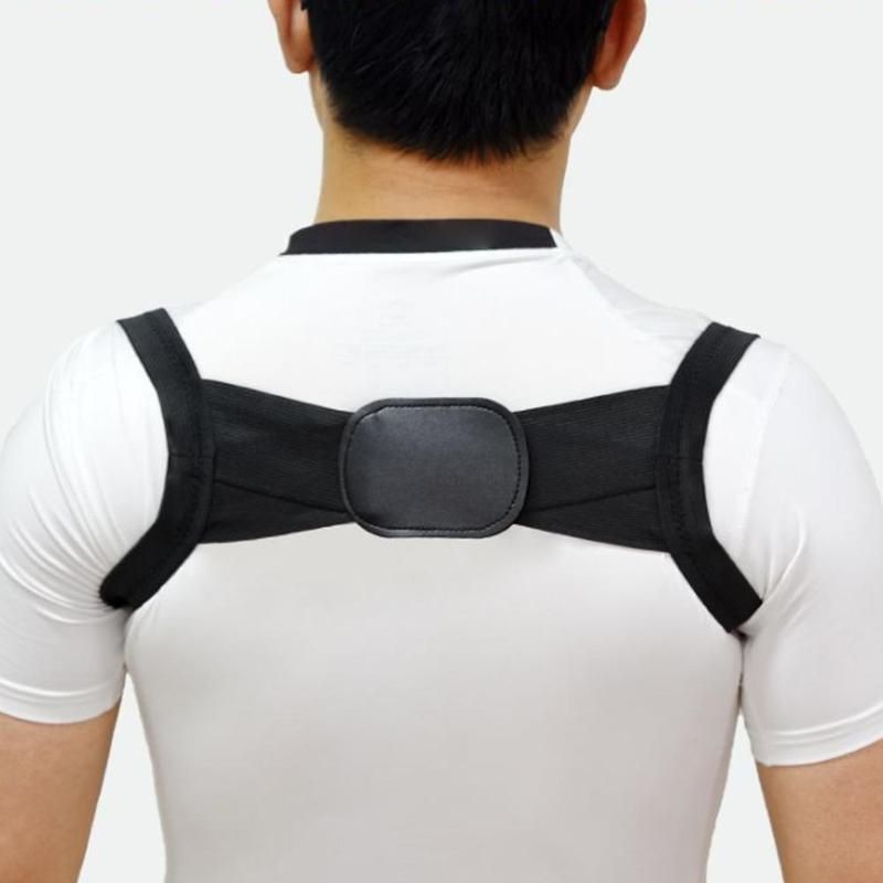 Invisible Back Posture Corrector Shoulder Posture Orthotics Corset Spine Support Belt Correction Humpback Brace Fixation Strap(#Black)