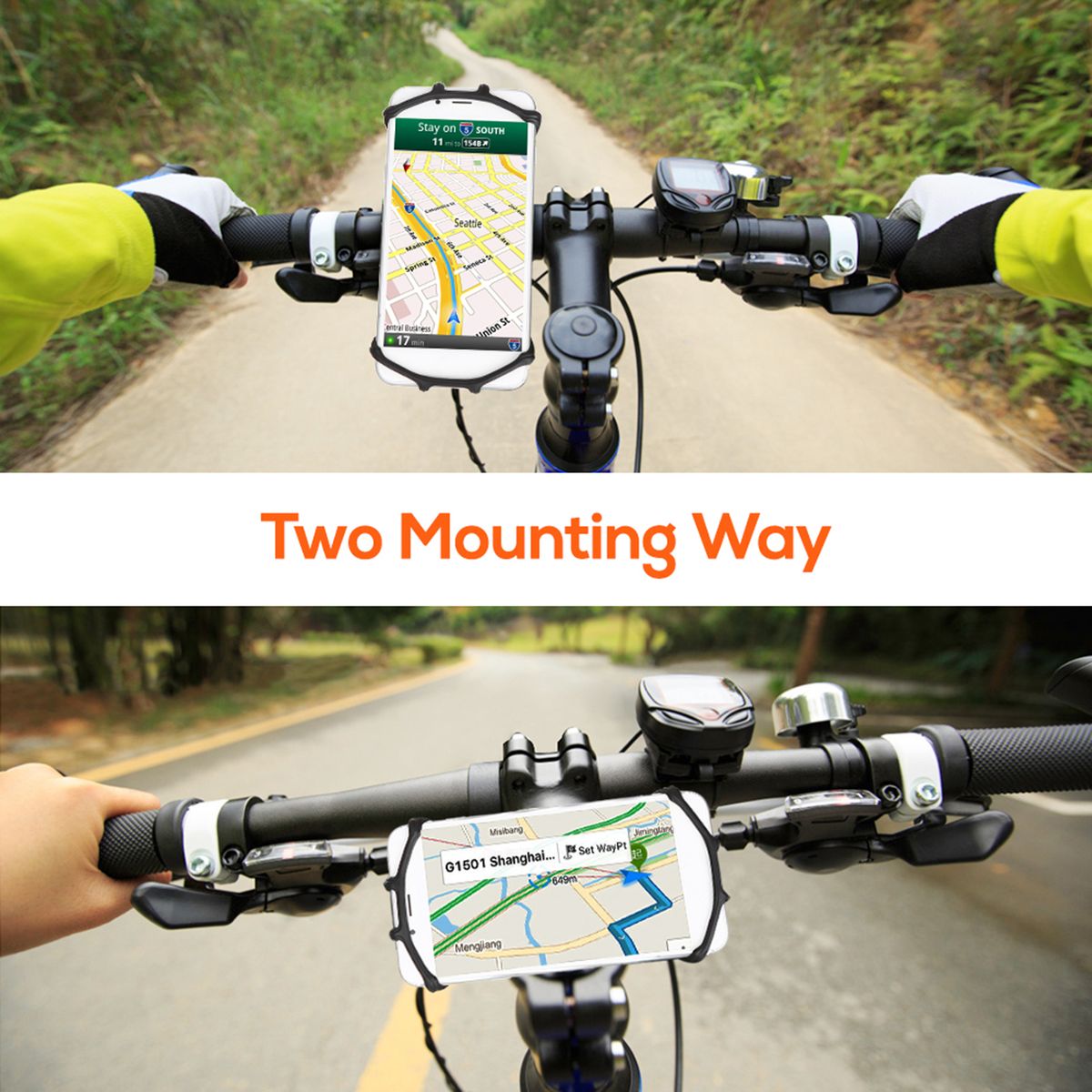 Multifunctional Bike Phone Mount Bicycle Computer Holder