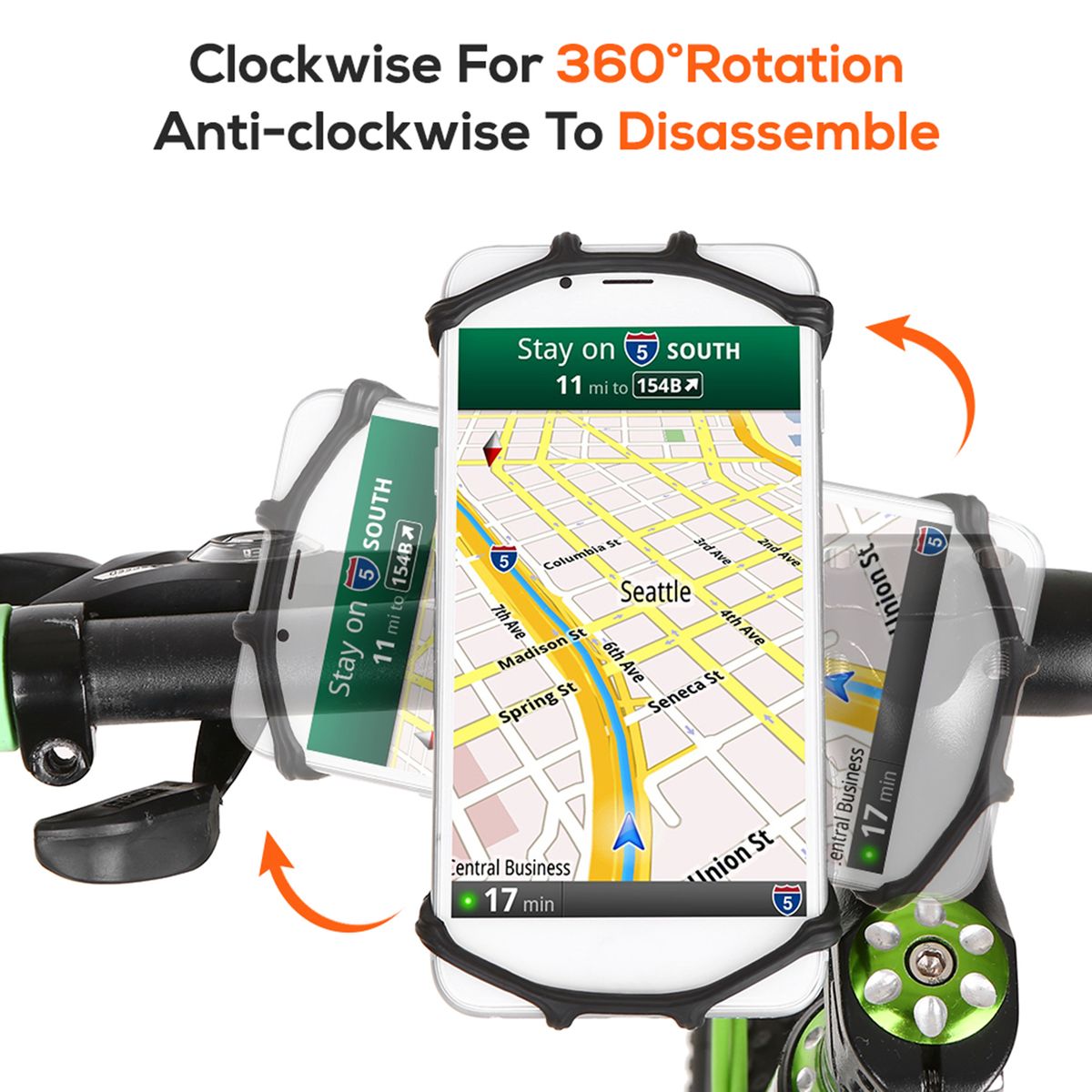 Multifunctional Bike Phone Mount Bicycle Computer Holder