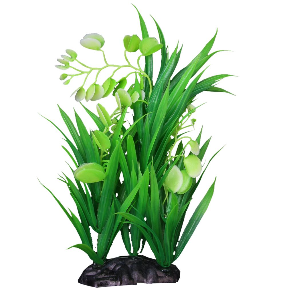 Green Plastic Plants Grass For Aquarium   Tank Ornament Pond Water