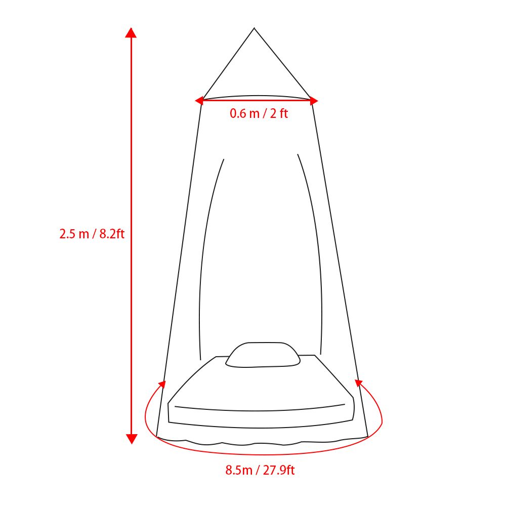 Universal Bed Canopy Dome Mosquito Mesh Net Hanging For