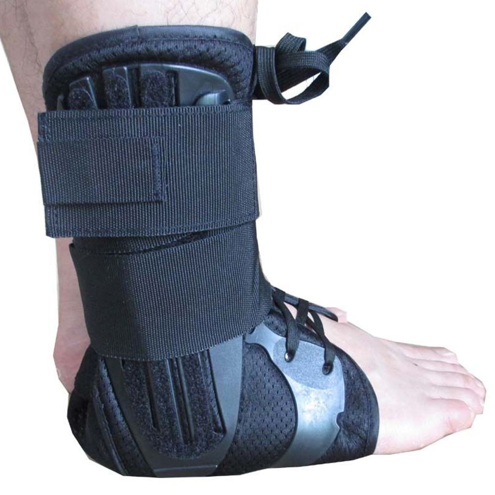 Pain Ankle Brace Guard Lace Up Sport Pad Support Adjustable