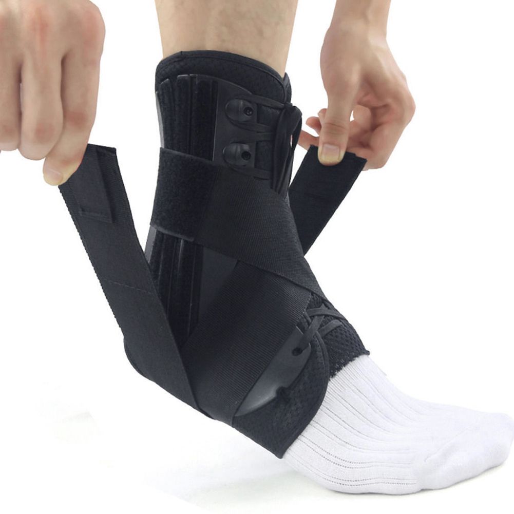 Pain Ankle Brace Guard Lace Up Sport Pad Support Adjustable