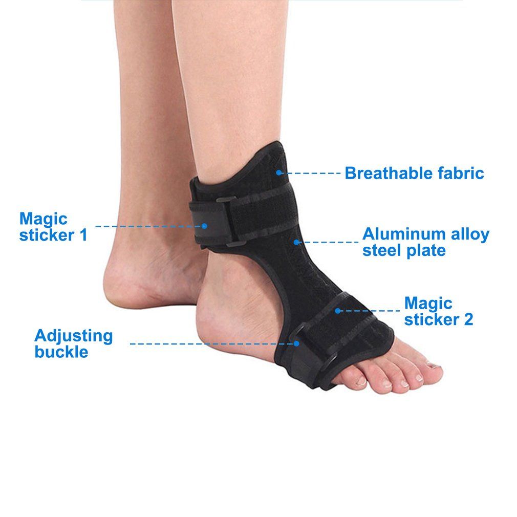 Adjustable Drop Foot Brace Orthosis Plantar Fasciitis Ankle