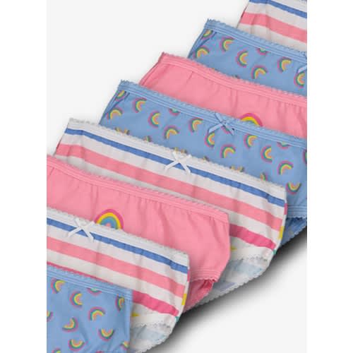 Multicoloured Rainbow Briefs 10 Pack