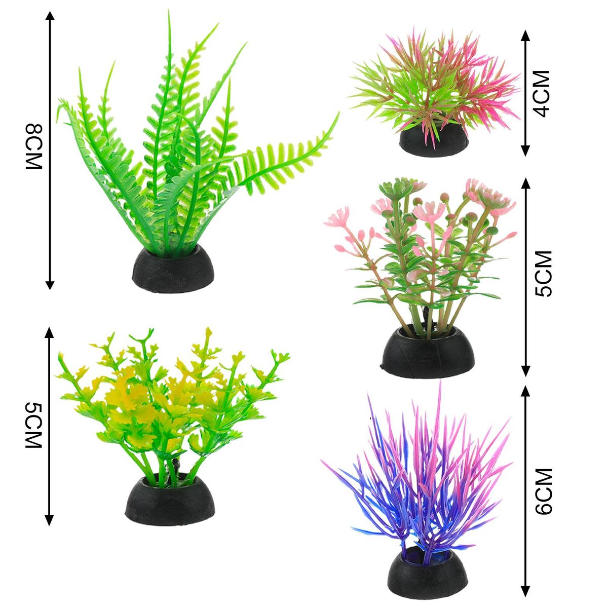 10Pcs Fake Aquatics Plants High Simulation-Random Style