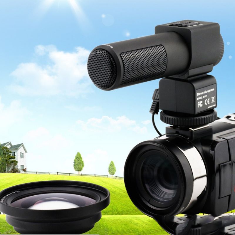4K HD Night Vision 48MP Home WiFi Live Camcorder DV Digital Camera, Style:Hood +  Microphone