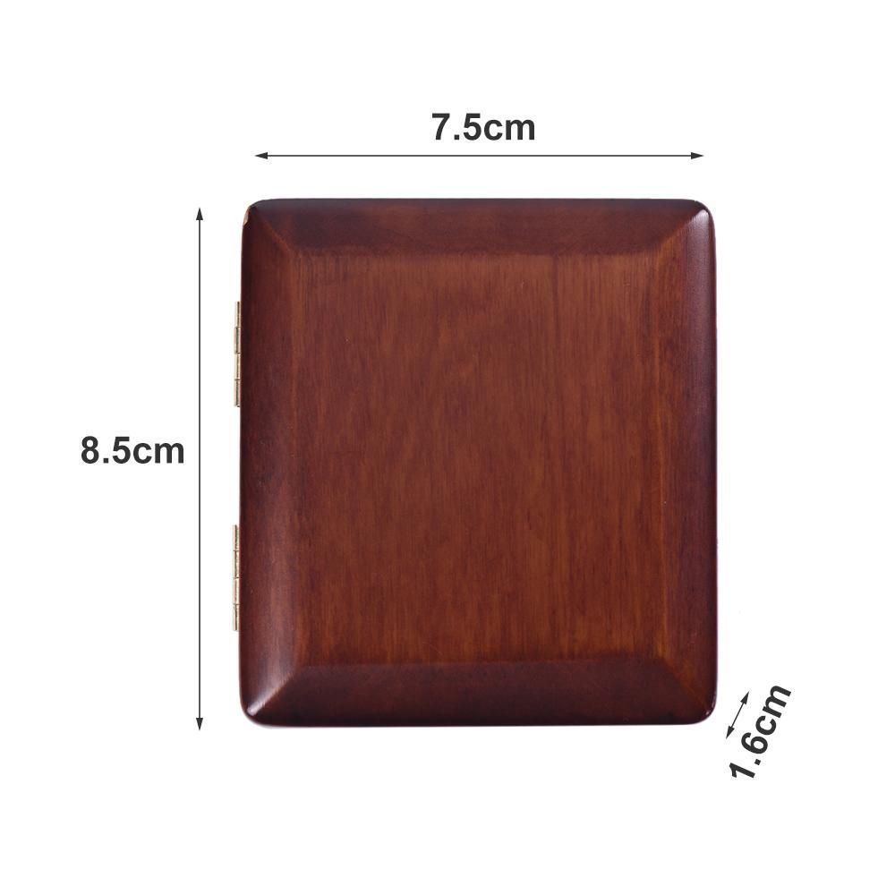 Wooden Bassoon Reed Case Maroon Hand Carved Bassoon Reed Box for 3pcs Reeds