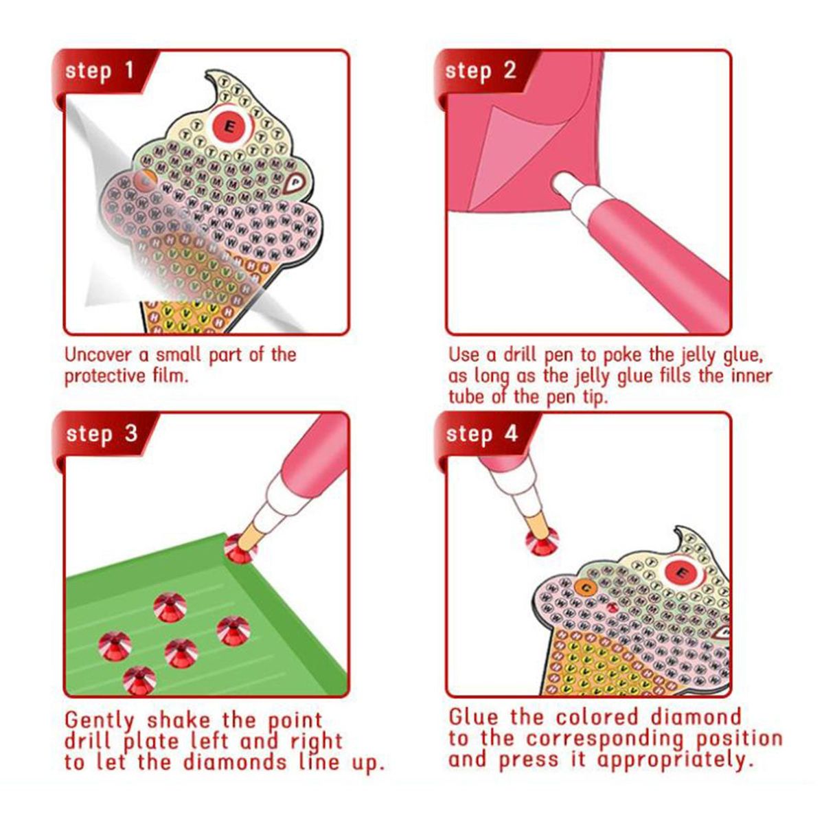 Painting Keychains Christmas Party Game DIY Handmade 8Pcs
