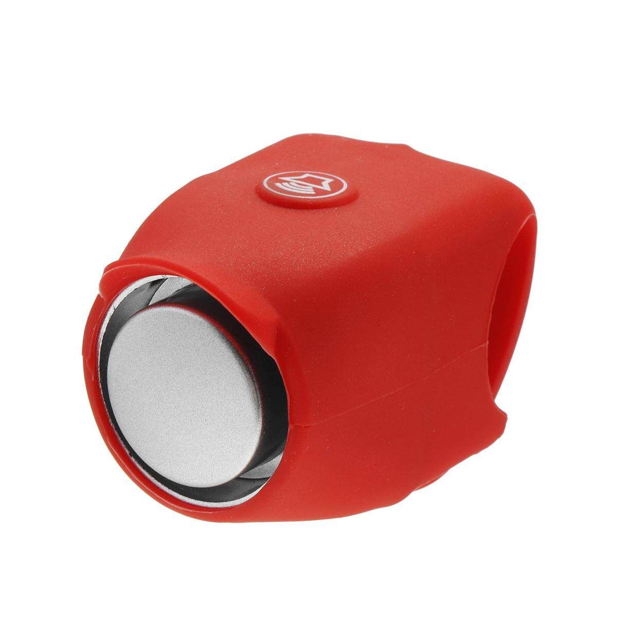 135db Cycling Electric Bike Bicycle Handlebar Ring Bell Horn Sound Alarm IPX4 Gules
