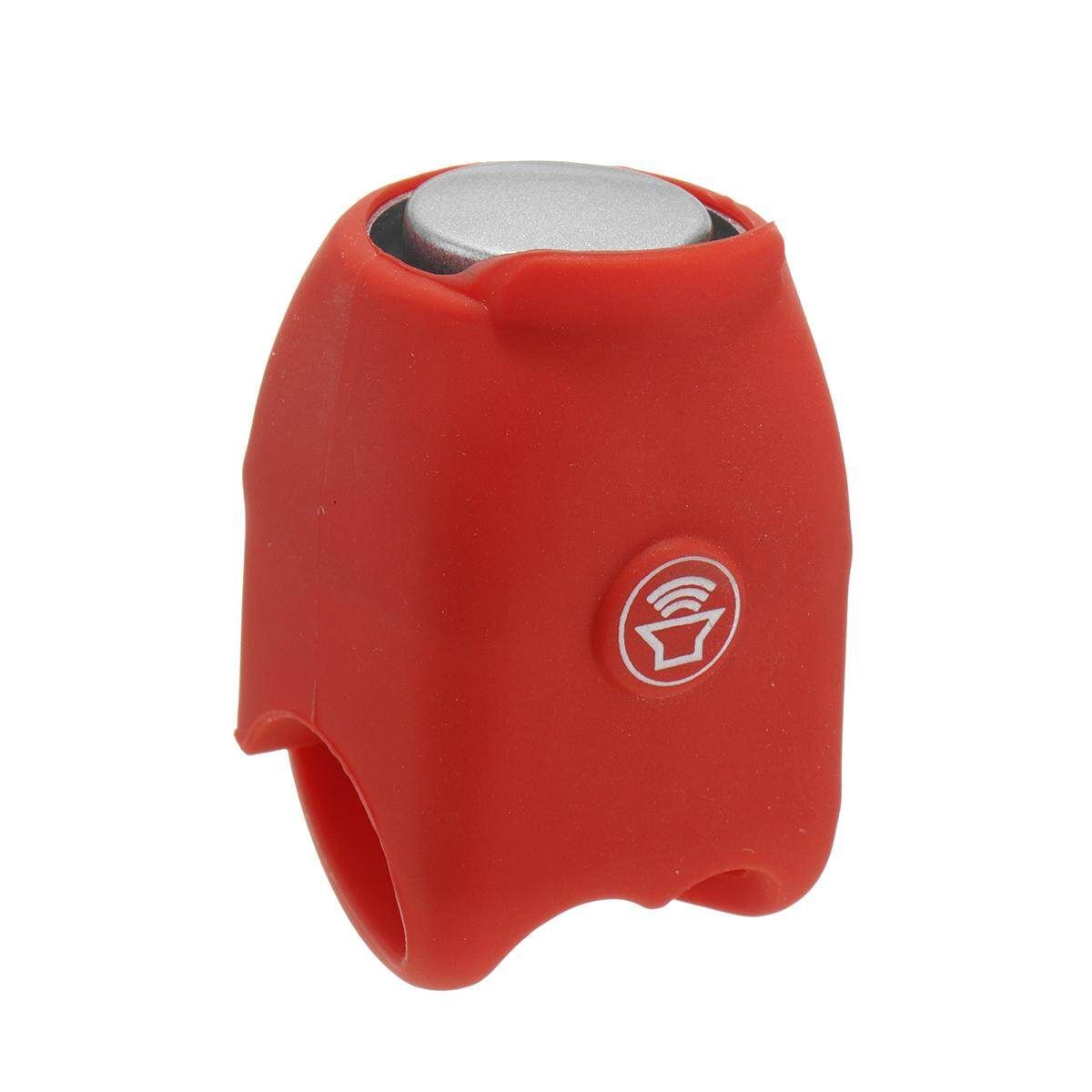 135db Cycling Electric Bike Bicycle Handlebar Ring Bell Horn Sound Alarm IPX4 Gules