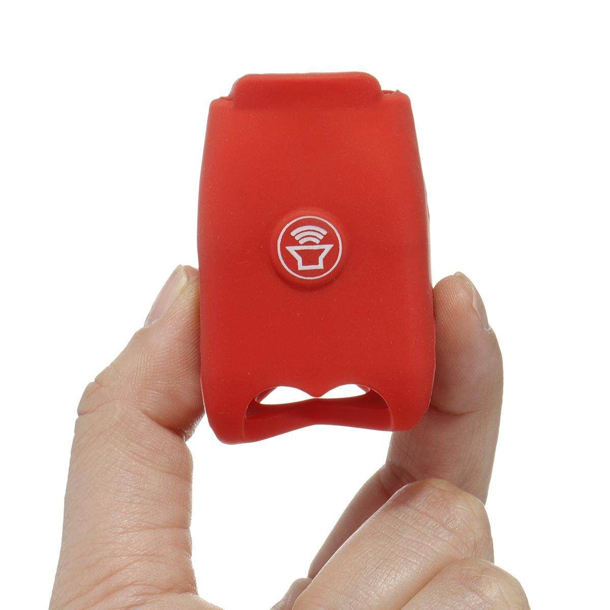135db Cycling Electric Bike Bicycle Handlebar Ring Bell Horn Sound Alarm IPX4 Gules