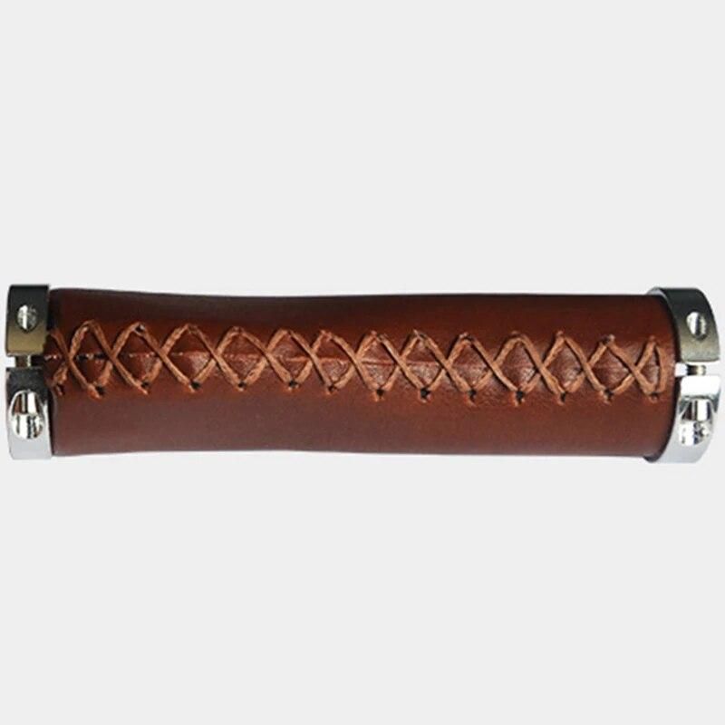 Comfortable Durable Pu Bicycle Grips Retro Bike Mountain Bicycle Folding Bicycle Grip Handle Attachments Of A Bicycle