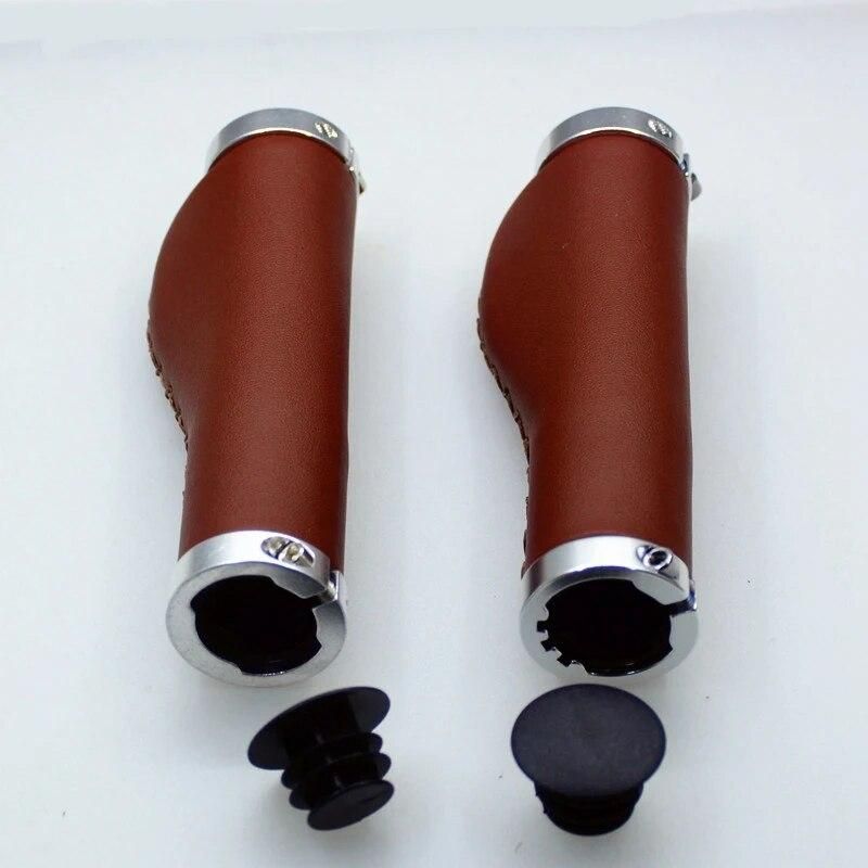 Comfortable Durable Pu Bicycle Grips Retro Bike Mountain Bicycle Folding Bicycle Grip Handle Attachments Of A Bicycle