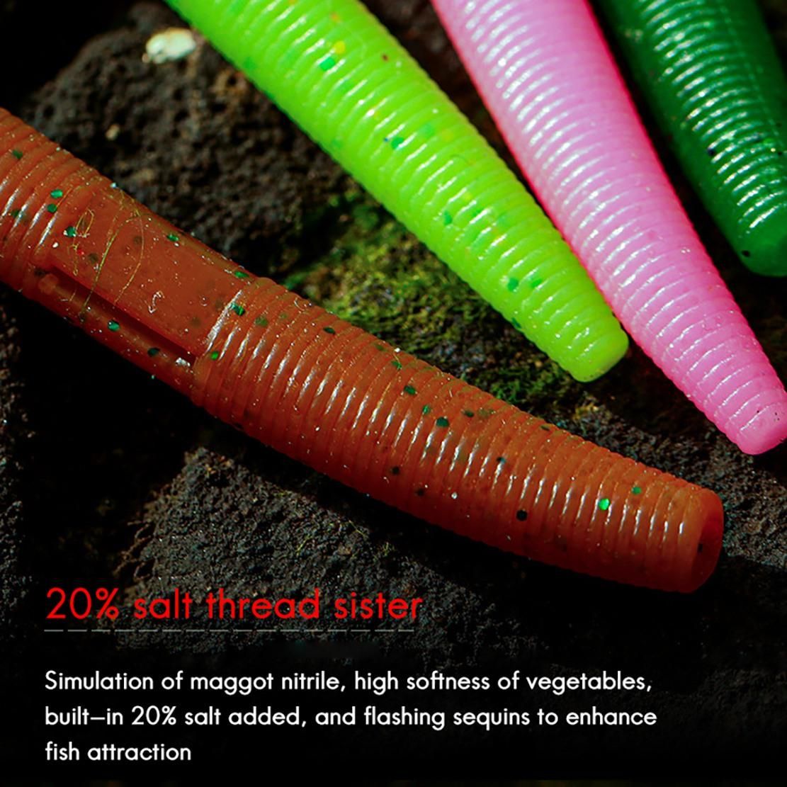 30Pcs Worm Fishing Lure 10cm Silicone Fishing Lure Soft