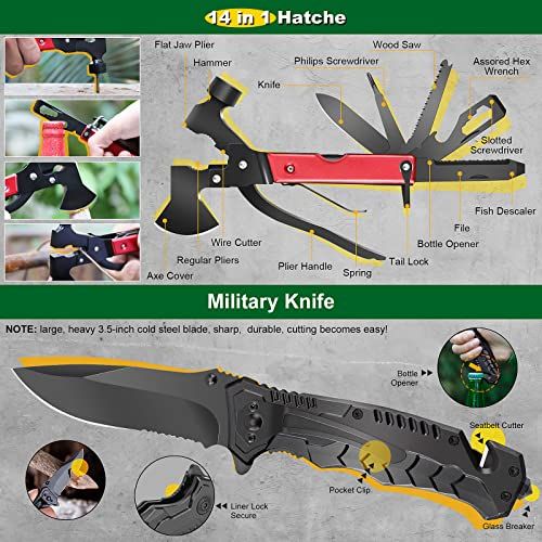 Gifts For Men Dad Husband Boyfriend 30 In 1 Survival Gear An