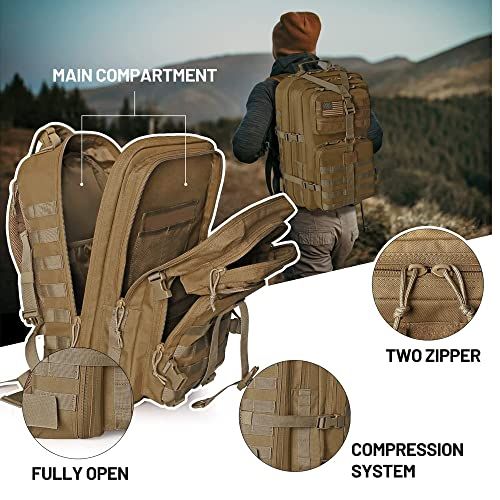 WINCENT Multi Function Military Tactical Assault Backpack Wi