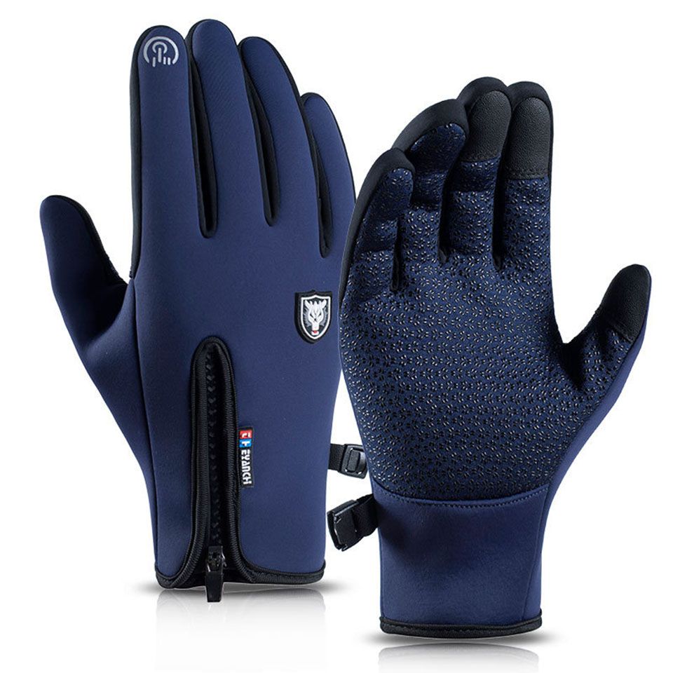 (black)Sensitive Touch Screen Non-slip And Wear-Resistant Warm Gloves High Quality Windproof O GRE