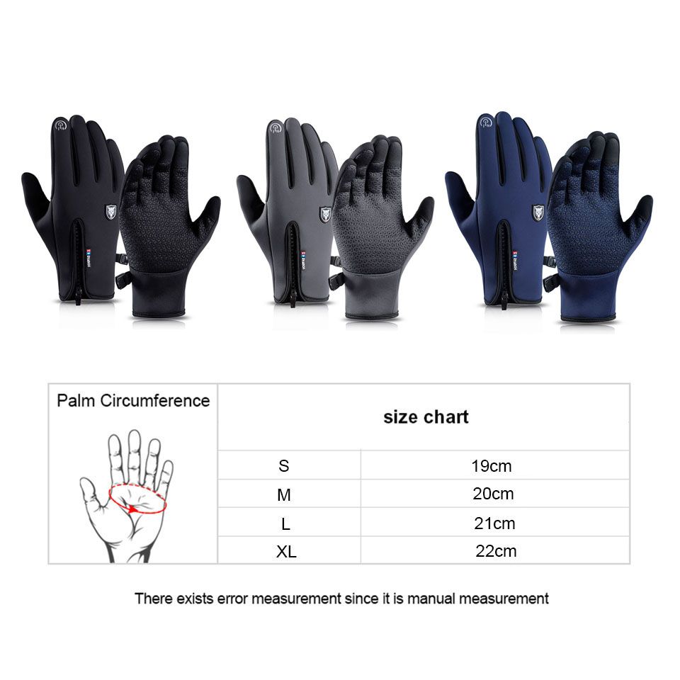 (black)Sensitive Touch Screen Non-slip And Wear-Resistant Warm Gloves High Quality Windproof O GRE