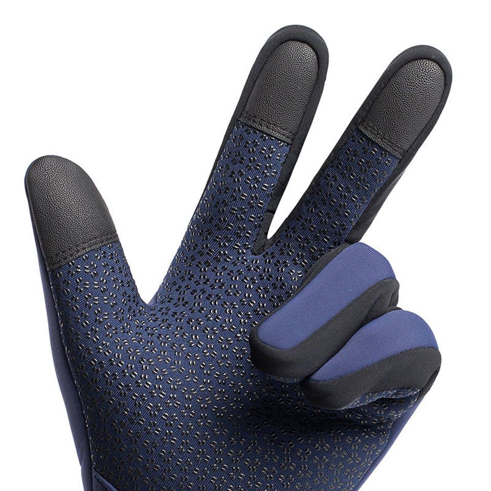 (black)Sensitive Touch Screen Non-slip And Wear-Resistant Warm Gloves High Quality Windproof O GRE