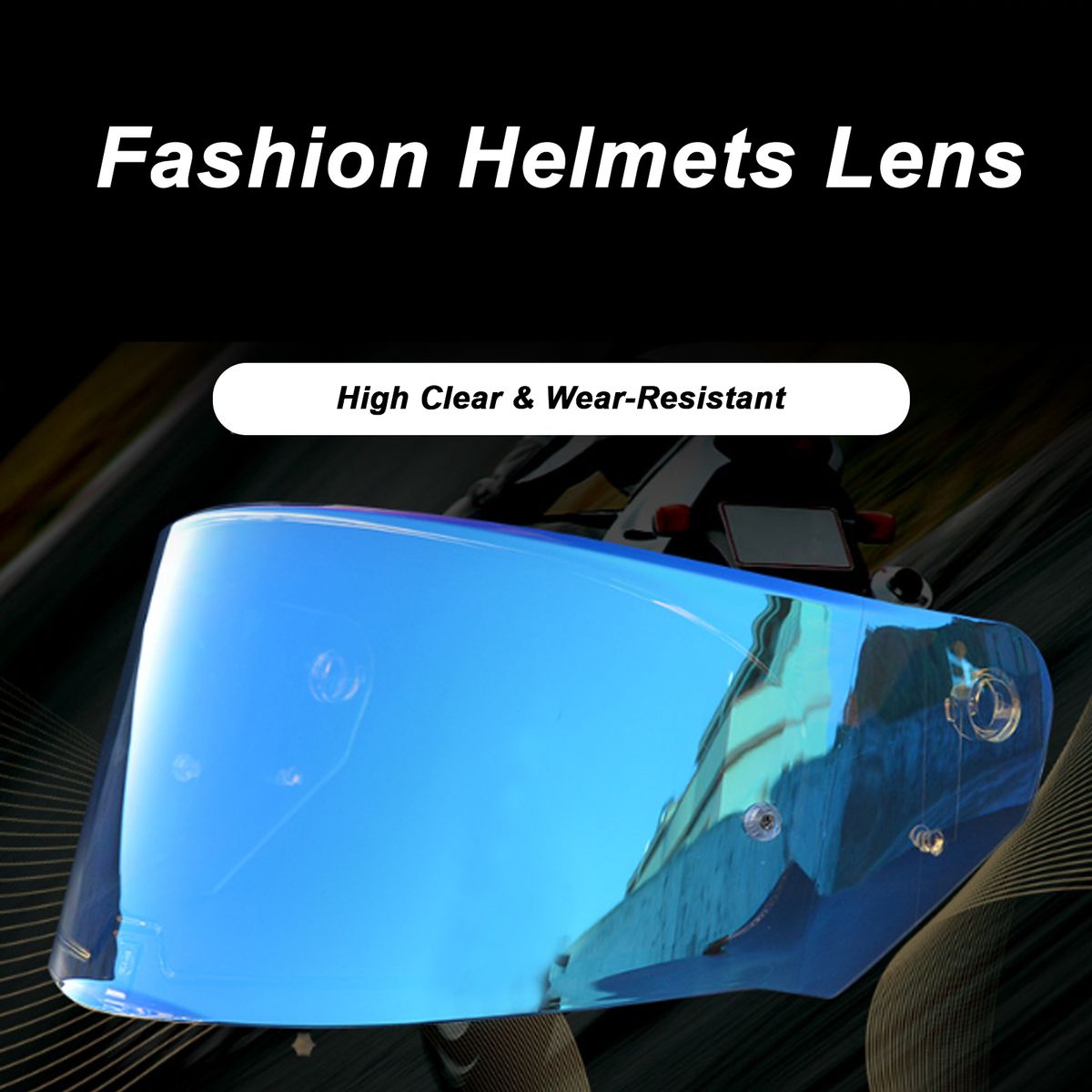 Motorcycle High Clear Helmets Lens Fashion UV-Resistant