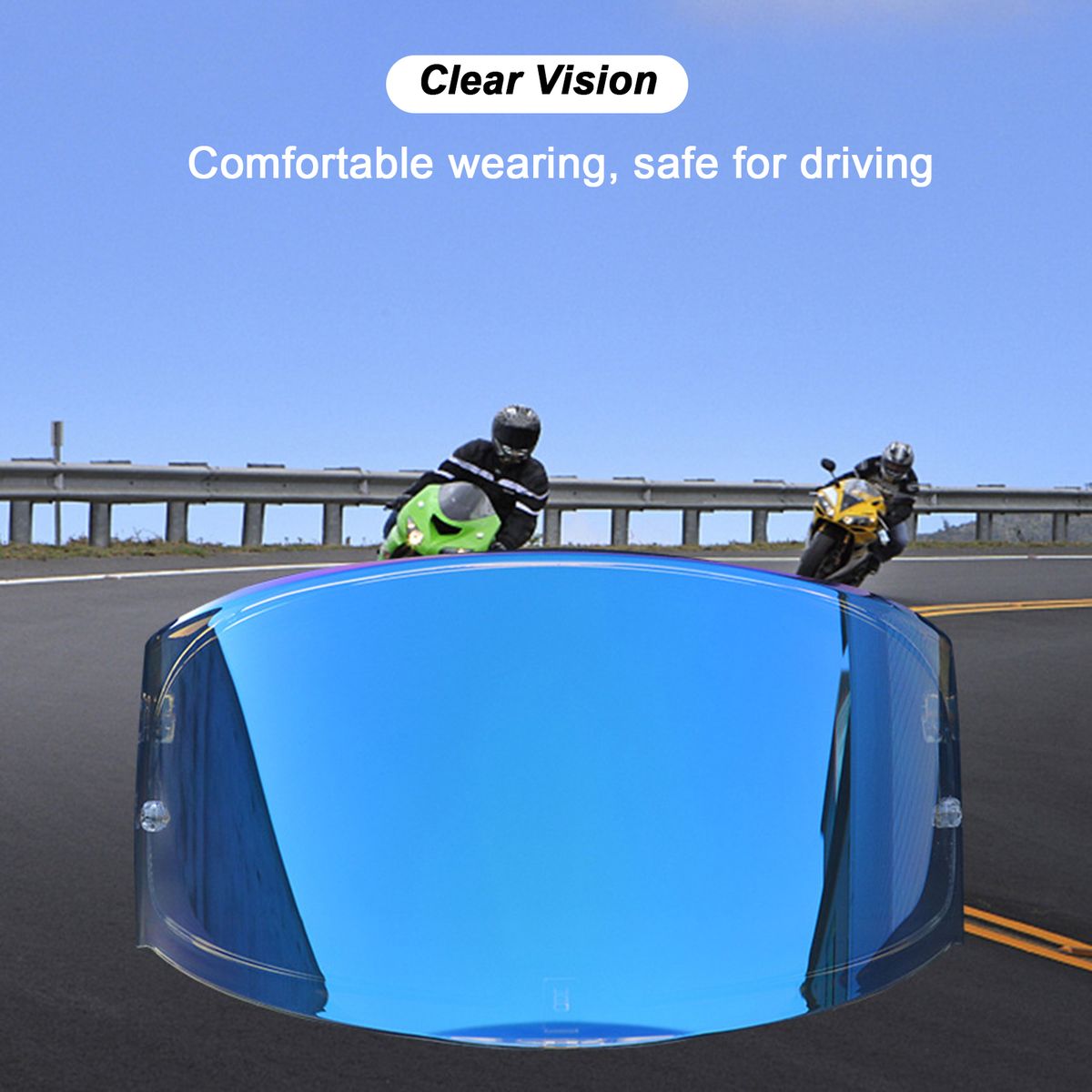 Motorcycle High Clear Helmets Lens Fashion UV-Resistant