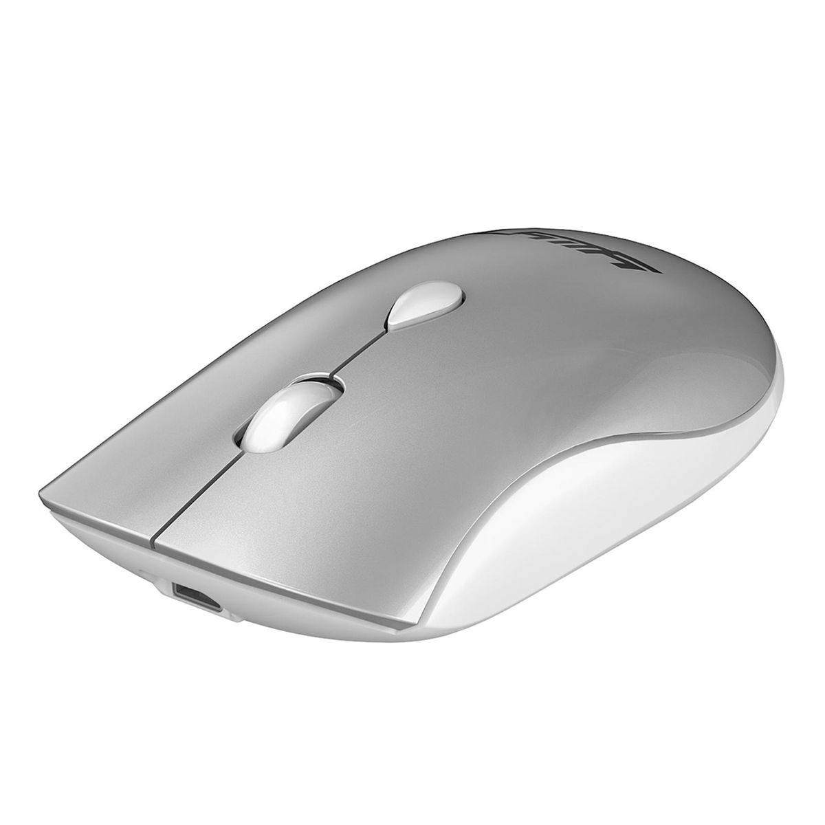 YWYT G864 2.4G Wireless Mouse Ergonomic Design 3-gear Adjustable DPI Built-in 500mAh Rechargeable Lithium Battery Silver