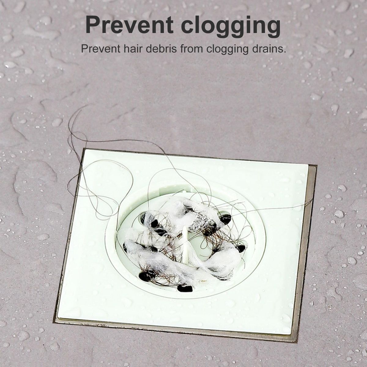Sewer Floor Drain Cover Freshflow Rotating Floor Drain for Bathroom Light Green