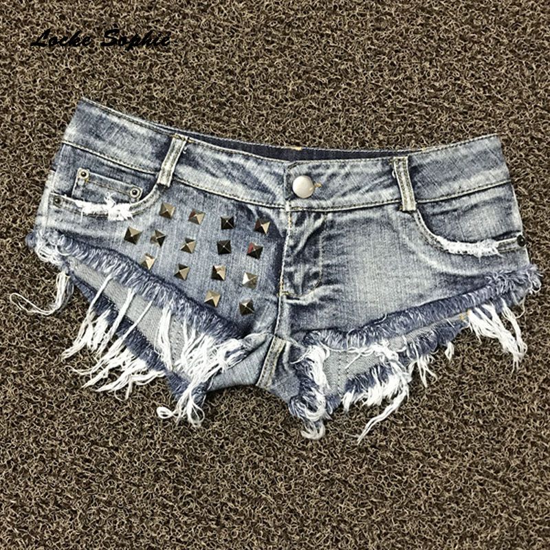 1pcs Low Waist Women Sexy Super Denim Shorts Summer Denim