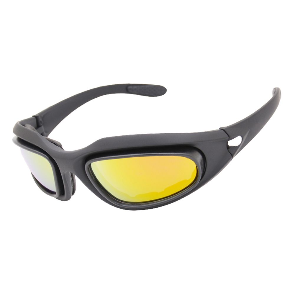 Polarized UV400 Tactical Goggles C5 Shooting Glasses 4 Lens