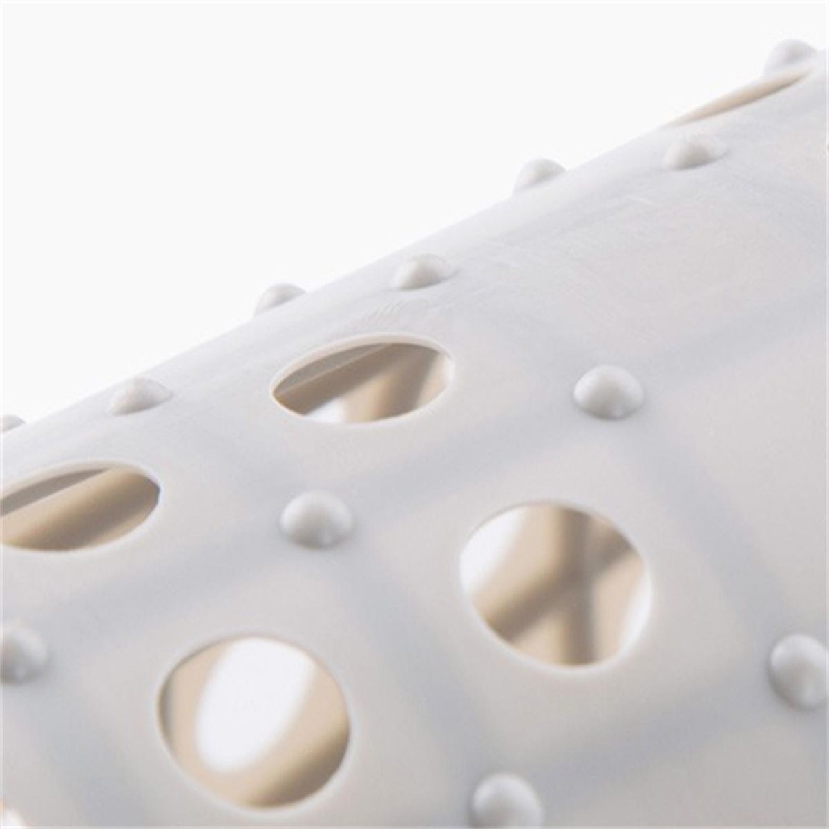 2Pcs Kitchen Sink Mats with Holes Non-Slip Rubber Drain Pad Glass Dishes Protector