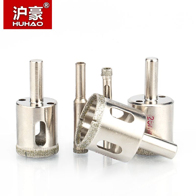 Huhao 1pc Glass Hole Maker Thick Diamond Milling Cutter